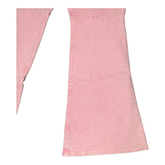 Good American Good Boy Flare Jeans Mineral Rose Quartz. Sz: 15 - Picture 6 of 14